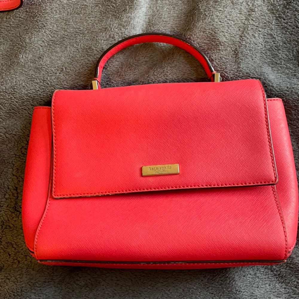 Red kate spade tote
